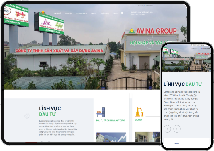 Website giới thiệu công ty sản xuất tã bỉm